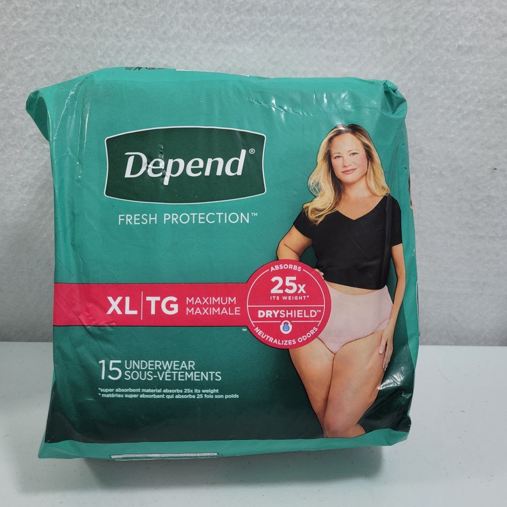 Depend Fresh Protection For Women Pack of 15 Size XL 5924-2Clo2